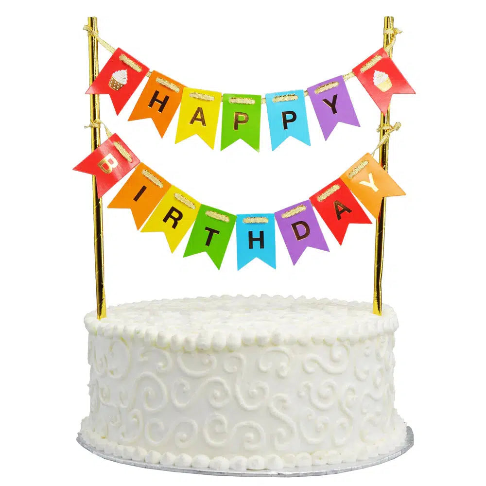 Cake Bunting (1pc) - Happy Birthday