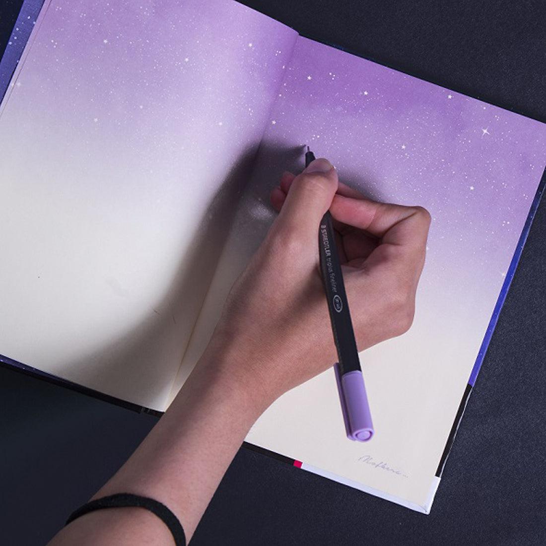Galaxy Sketchbook Purple- Large Size